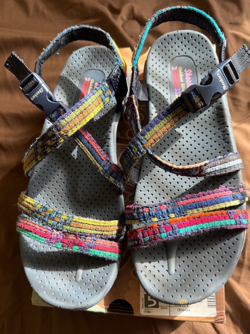 Skechers Multicolor Woven-Strap Women's Sandals